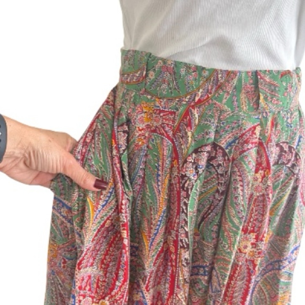 Vintage Ralph Lauren Paisley Maxi Skirt - Picture 2 of 8